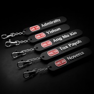 Red Line Stations (NSL) North-South Line MRT Keychains & Magnets