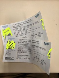 HKD 1,200 2張飛 18 July - LISA - LIVE is Smile Always Concert Tickets