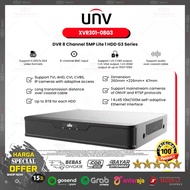 UNIVIEW XVR301-08G3 DVR 8 Channel 5MP Lite 1 HDD G3 Series XVR CCTV 