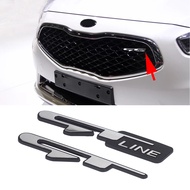 Car Styling GT GT Line Logo Emblem 3D Car Sticker For KIA Optima K3 K4 K5 Stinger Proceed Peugeot 30