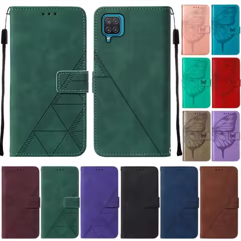 A12 Case For Samsung Galaxy A12 Leather Flip Wallet Case Coque For Samsung A12 A 12 A125 SM-A125F A1