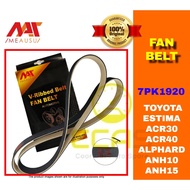 TOYOTA ESTIMA ACR30 / ACR40 / ALPHARD ANH10 / ANH15 MS FAN BELT ( 7PK1920 ) (MSFB-7PK-027 )  MEAUSU