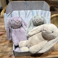 (Like Auth) Jellycat Teddy Rabbit, Jellycat Teddy Bear, With Box And Accessories, High Quality Safe Material