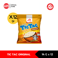 TIC TAC ORIGINAL 14G x12S' I ทิคแท็ค ขนมอบกรอบ เม็ดกลม รสดั้งเดิม 14 กรัม X 12 ห่อ