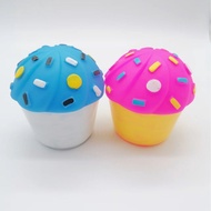 Vinyl Pet Toys Dog Toys Simulation Cake 7.5 * 7CM Bite-Resistant Molar Toys Cats Dogs