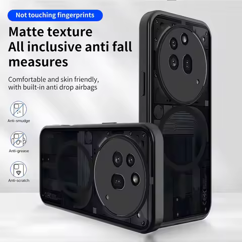 Ultra-Thin Matte translucent Magnetic Case for Nothing Phone 3A 3APro 2A Plus CMF Phone 2 Pro Shockp