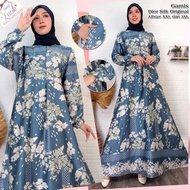 A2 Dress Muslim Gamis Wanita Motif Bunga Terbaru