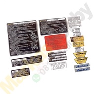 Lexus 470 Warning Sticker Set Replacement