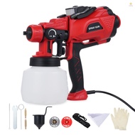 Paint Sprayer 550W Electric Spray  with 1200ML Container 3pcs 1.0/1.8/ 2.5mm Replaceable Nozzles Mul