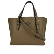 【COACH】Mollie 25 雙面皮革三層小款托特包(深石色)/平行輸入