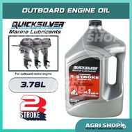 Quicksilver 3.78L Outboard Marine Lubricants 2-Stroke Lubricant 2T TCW-3 Engine Oil / Minyak 2T (Mad