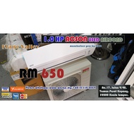 1.0HP Wall Type Acson Used Aircond / Second-hand / Klang Valley /Year By 2018 / Non-inverter type / 