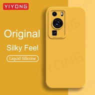 P60 Pro Case YIYONG Square Liquid Silicone Soft Cover For Huawei P60 P50 P40 Pro P40Pro P50Pro P60Pr