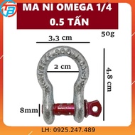 Omega shaped shackle [0.5 Ton] STEEL CABLE