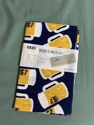 🔔  限時特價【全新】日本濱文樣 hamamo長方形頭巾-Asahi啤酒款