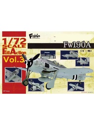 F-toys 1/72 Super Movable Series VOL.3 Fw-190A Pre-Coating Semi-Finished Product Assembly Model Limi