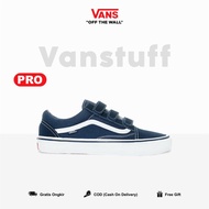 Vans Old Skool Velcro Pro Navy White Insole Ultra Crush Original100