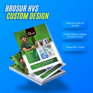 Print Custom A4 A5 A6 HVS Flyer Brochures - Promotional Plastic for Food Laundry Events