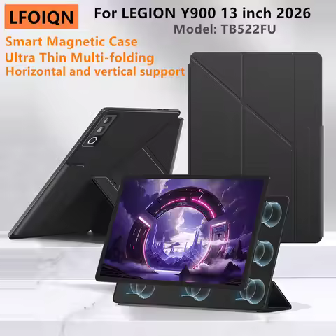 LFOIQN For Lenovo Legion Y900 2026 Case Ultra Thin Multi-folding Magnetic Case for LEGION Y900 13" T