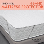 King Koil 4-Band Cotton Mattress Protector