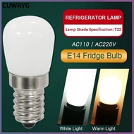 CUWRYG 2PCS สว่างสดใส สีขาวอบอุ่น/สีขาว ขั้วต่อ E14 ไฟในตู้เย็น โคมไฟแอลอีดี สกรูขนาดเล็กแคระ หลอดไฟในตู้เย็น