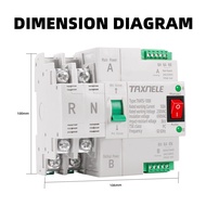 ATS 4P 2P 100A MCB type Dual Power Automatic transfer switch Circuit Breaker Electrical Switch Dual