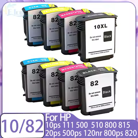 10 82 Ink Cartridge For HP 10 82 HP10 HP82 compatible For HP Designjet 500 510 800 815 10ps 20ps pri