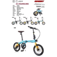 BRON X9 16" ODESSY Folding Bike with SENSAH 1X9 SPEED