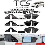 TCS PERODUA ALZA 2009-2021 TRIANGLE LOUVER WINDOW COVER GARNISH CAR ACCESSORIES