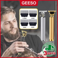 GEESO Barber Hair Trimmer Hair Cutter Cordless Rechargeable Haircut Clipper Shaver Men Cutting Beard