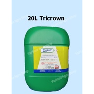 20L Tricrown ACM Glyphosate 41% Herbicide Sama Macam Ecomax RACUN RUMPUT/ Glyphosate 41