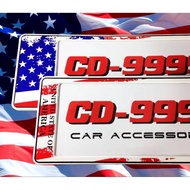 Waterproof Car License Plate USA 09