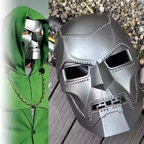 Doctor Doom Mask Resin Superhero Cosplay Adult Unisex Full Face Masks Doctor Doom Halloween Costume 