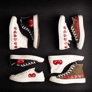 CONVERSE × CDG PLAY SNEAKERS HIGH/LOW CUT CASUAL SHOES (pre-order)