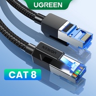 UGREEN Ethernet Cable CAT8 40Gbps 2000MHz RJ45 Nylon Braided Network Internet Lan Cable for Laptops/PS 4/Router