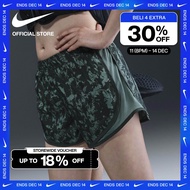 Nike Dri-FIT Celana Pendek Wanita One Tempo Printed Running - Vintage Green [FZ3483-338]