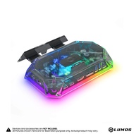 JSAUX HB0801S 8-Port RGB Docking Station Pro USB-C 8-in-1 Multifunction Adapter with RGB HDMI 2.1 4K