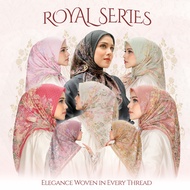 Em3 Scarf, Royal Series | LASERCUT SQUARE HIJAB TUDUNG BAWAL WITH EXCLUSIVE MOTIF