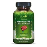 Irwin Naturals Pro-Active Nitric Oxide PWR - 60 Liquid Soft-Gels - Blood-Flow Booster with L-Citrull