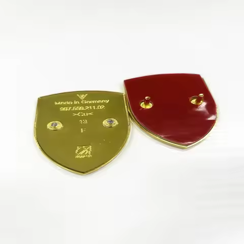 Top Quality Newest Style 68x51mm 3D Metal Shield Color Crest Front Hood Emblem Bonnet Badge Logo for