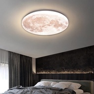 3UHP Lamp Creative Ultra-Thin LED Ceiling Light Modern Moon Master Design for Bedroom Iron Base IP44