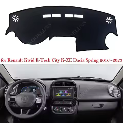 For Renault Kwid E-Tech Electric City K-ZE Dacia Spring 2016 ~ 2023 Dashboard Board Mat Carpet Pad S