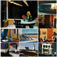 Edward Hopper American realism painter canvas prints. Home living room wall art decor.