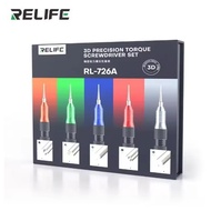 RELIFE RL-726A ไขควงไขควงแรงบิดแม่นยำ 3D สำหรับ โทรศัพท์ Android ถอดชิ้นส่วนเครื่องมือซ่อม