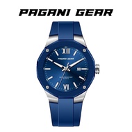 Pagani Gear Jam Tangan Lelaki Men's Rubber Quartz Watch C5012