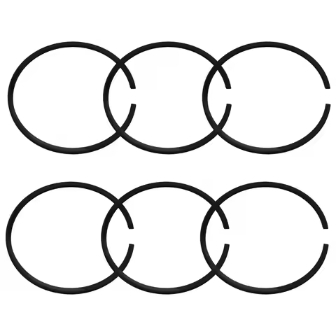 6pcs Piston Ring Kit 50mm x 1.5mm For Husqvarna 61 266 268 272 365 372 371 362 STIHL 038 SW 038 FB 0