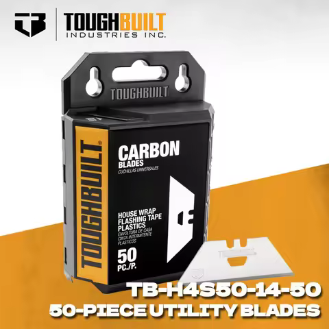 TOUGHBUILT TB-H4S50-14-50 50Pcs Carton Utility Blades Specialized for Utility Knives Premium SmartTa