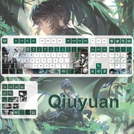 Qiuyuan Keycaps 120 Keys Cherry Profile PBT Wooting Aula F75 Mechanical Anime Keycap Dye Sublimation