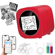 Children Day Gift Creative AI Smart Voice Printer Instant Printing Doodle 1300mAh Battery Portable D
