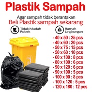 Plastik Sampah | Kantong Sampah Hitam Uk. 40 x 60 | 50 x 75 | 60 x 100 | 80 x 100 | 90 x 120 |